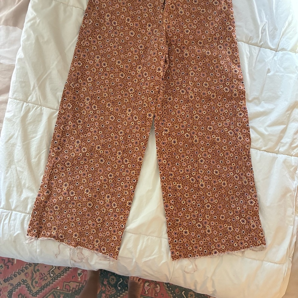 Lefties Wide Leg Pants Boho Floral - Size 28